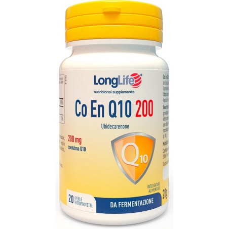 Longlife Co En Q10 200mg Antiossidante Energia 20 perle Longlife - 1 Longlife Co En Q10 200mg Antiossidante Energia 20 perle Longlife - 1