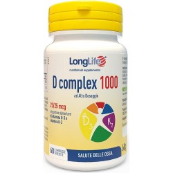 LongLife D Complex 1000 Supporto Ossa e Immunità 60 compresse Longlife - 1