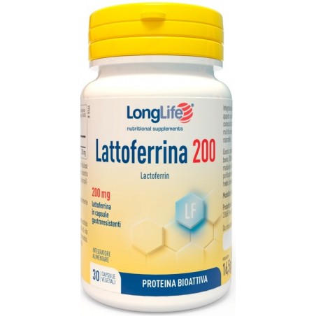 LongLife Lattoferrina 200 Difese Immunitarie 30 capsule Longlife - 1 LongLife Lattoferrina 200 Difese Immunitarie 30 capsule Longlife - 1