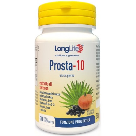 Longlife Prosta-10 Benessere Prostata Uomo 30 perle Longlife - 1 Longlife Prosta-10 Benessere Prostata Uomo 30 perle Longlife - 1