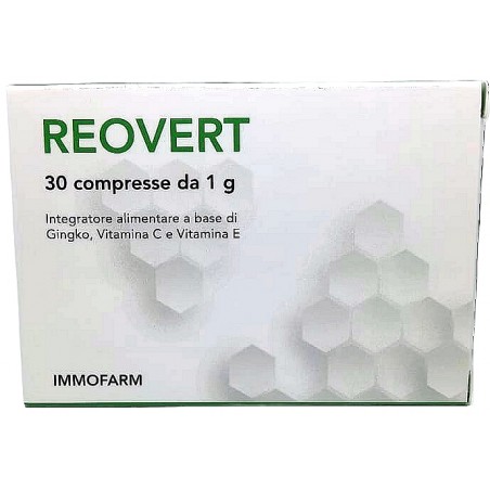 Reovert Integratore Ginkgo Vitamina C ed E 30 compresse Immofarm - 1 Reovert Integratore Ginkgo Vitamina C ed E 30 compresse Immofarm - 1