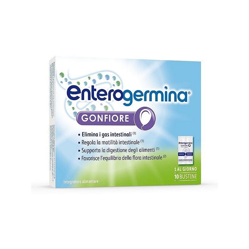 Enterogermina Gonfiore Contro Gas Intestinali 10 bustine Enterogermina - 1