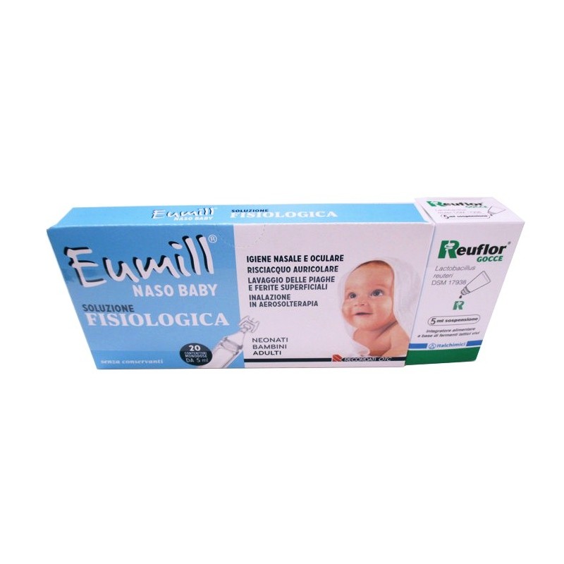 Reuflor Gocce 5 Ml + Eumill Naso Baby Soluzione Fisiologica 20 Pezzi - Integratori bambini e neonati - 983031459 - Eumill - €...