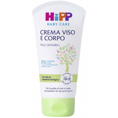Hipp Baby Crema Viso Corpo Pelli Sensibili Olio Mandorle 75ml Hipp - 1 Hipp Baby Crema Viso Corpo Pelli Sensibili Olio Mandorle 75ml Hipp - 1