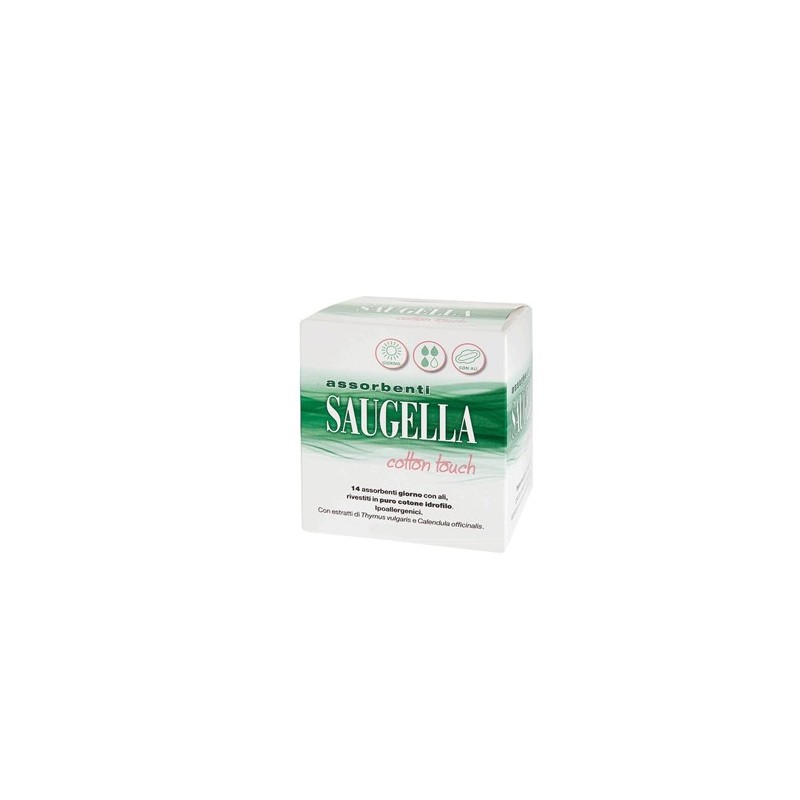 Saugella Cotton Touch Assorbenti Giorno 14 Pezzi - Assorbenti - 930856101 - Saugella - € 3,22
