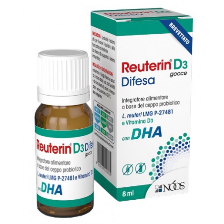 Reuterin D3 Difesa Probiotici DHA Vitamina D3 8 ml Reuterin - 1 Reuterin D3 Difesa Probiotici DHA Vitamina D3 8 ml Reuterin - 1
