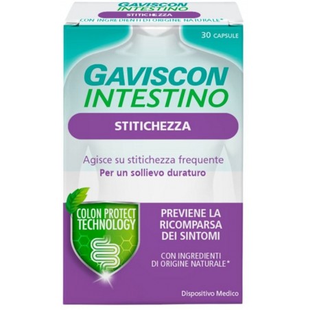 Gaviscon Intestino Stitichezza E Regolarità Intestinale 30 Capsule Gaviscon - 1 Gaviscon Intestino Stitichezza E Regolarità Intestinale 30 Capsule Gaviscon - 1