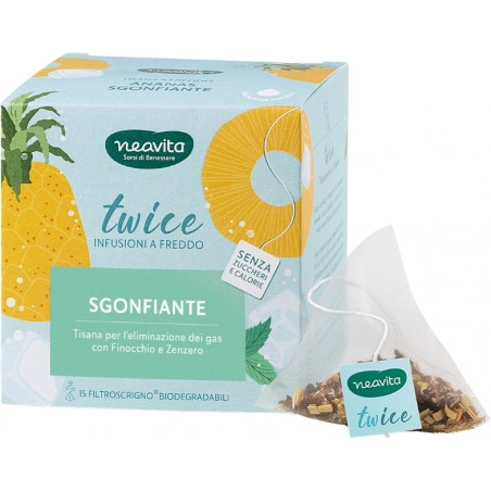 Neavita Tisana Twice Sgonfiante Filtroscrigno 15 Pezzi Neavita - 1 Neavita Tisana Twice Sgonfiante Filtroscrigno 15 Pezzi Neavita - 1