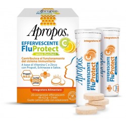 Apropos Effervescente C Fluprotect Senza Zuccheri 20 Compresse Effervescenti Desa Pharma - 1