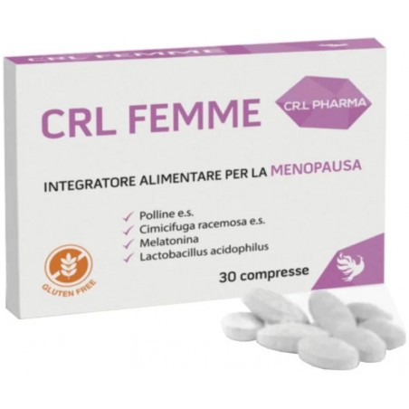CRL FEMME Integratore Menopausa Sollievo Notturno 30 compresse Cr. L Pharma - 1 CRL FEMME Integratore Menopausa Sollievo Notturno 30 compresse Cr. L Pharma - 1