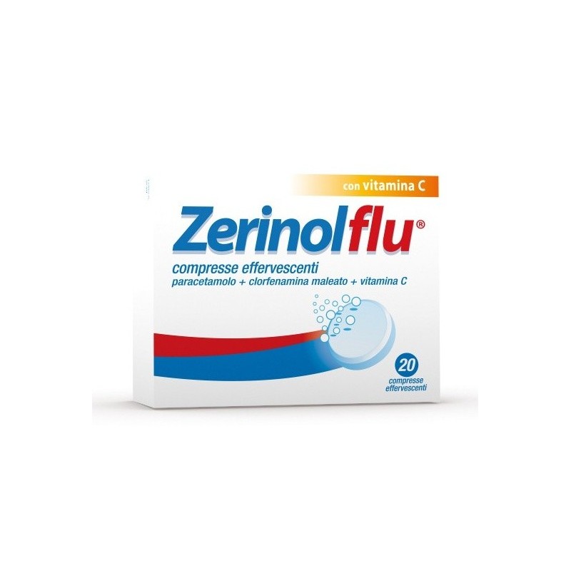 ZerinolFlu Influenza E Raffreddore 20 Compresse Effervescenti - Farmaci per febbre (antipiretici) - 035191030 - Zerinol - € 1...