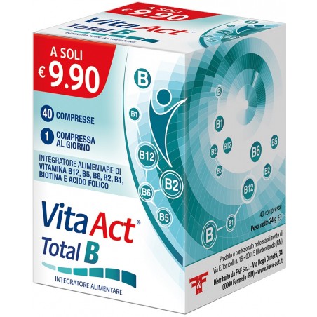 Act Vita Total B Energia Anti-Fatica Quotidiana 40 compresse Linea Act - 1 Act Vita Total B Energia Anti-Fatica Quotidiana 40 compresse Linea Act - 1