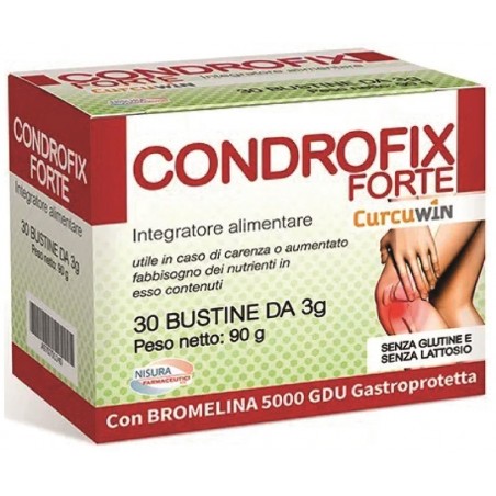 Condrofix Forte Dolori Articolari Cartilagini Curcumina Bromelina 30 bustine Nisura Farmaceutici - 2 Condrofix Forte Dolori Articolari Cartilagini Curcumina Bromelina 30 bustine Nisura Farmaceutici - 2