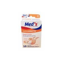 Cerotto Meds Strip Tela Ipoallergenico Elasticizzato Assortiti 10 Pezzi Farmac-Zabban - 1