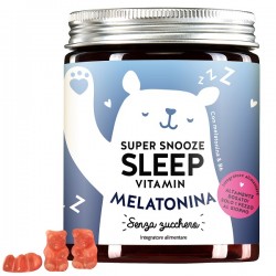 Super Snooze Sleep Vitamin With Melatonin Sugarfree 45 Caramelle Gommose Bears With Benefits - 1