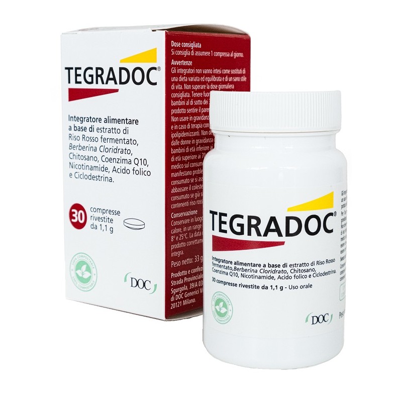 Tegradoc Colesterolo E Metabolismo Omocisteina 30 compresse Doc Generici - 1