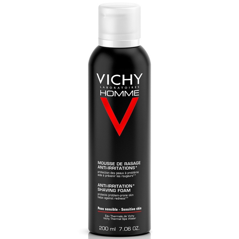 Vichy Homme Gel Mousse Da Barba Anti-Irritazione 200 Ml - Prodotti per la rasatura e depilazione - 912276019 - Vichy - € 11,09