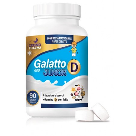 Galatto D Junior 90 Compresse Masticabili Da 600 Mg Crono Pharma S - 1 Galatto D Junior 90 Compresse Masticabili Da 600 Mg Crono Pharma S - 1