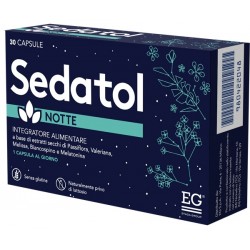 Sedatol Notte Aiuta a Favorire il Sonno 30 Capsule - Integratori per umore, anti stress e sonno - 980422048 - Sedatol - € 9,32
