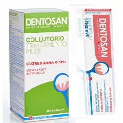 Dentosan Collutorio Mese 200 Ml + Dentifricio Sensitive 75 Ml - Collutori - 982461117 - Dentosan - € 9,00
