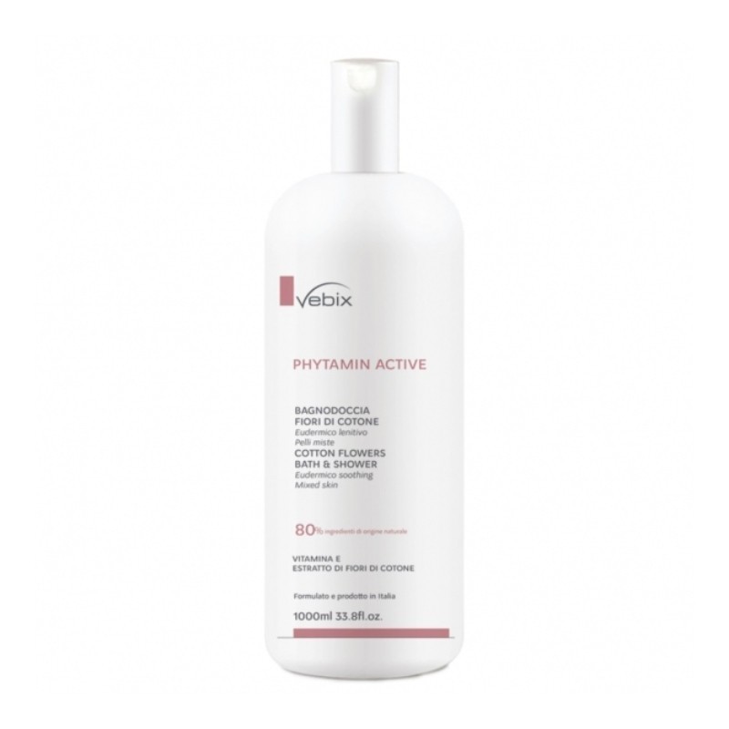 Vebix Phytamin Active Bagnodoccia Fiori Di Cotone 1000 Ml Vebix - 1
