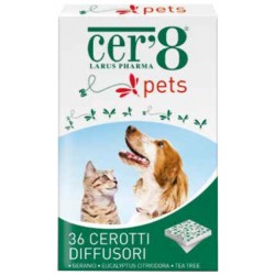 Cer'8 Pets Cuscinetti Adesivi Anti Zanzare Naturale Cani 36 pezzi Cer'8 - 2