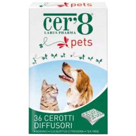 Cer'8 Pets Cuscinetti Adesivi Anti Zanzare Naturale Cani 36 pezzi Cer'8 - 2 Cer'8 Pets Cuscinetti Adesivi Anti Zanzare Naturale Cani 36 pezzi Cer'8 - 2