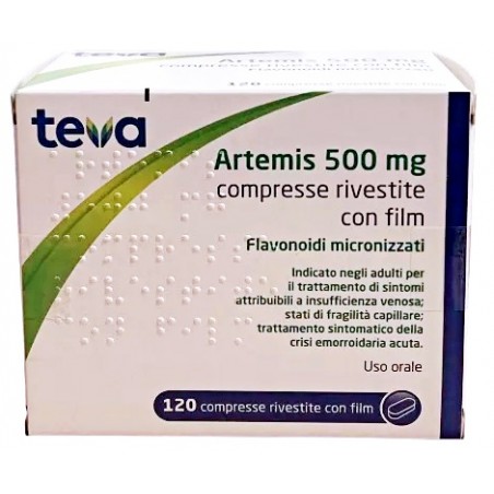 Artemis Insufficienza Venosa Emorroidi Sollievo Rapido 120 Compresse Teva Italia - 1 Artemis Insufficienza Venosa Emorroidi Sollievo Rapido 120 Compresse Teva Italia - 1