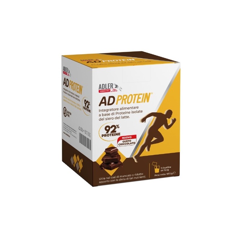 ADProtein Proteine Isolate Siero Del Latte Gusto Cioccolato 15 bustine Adler Lab - 1