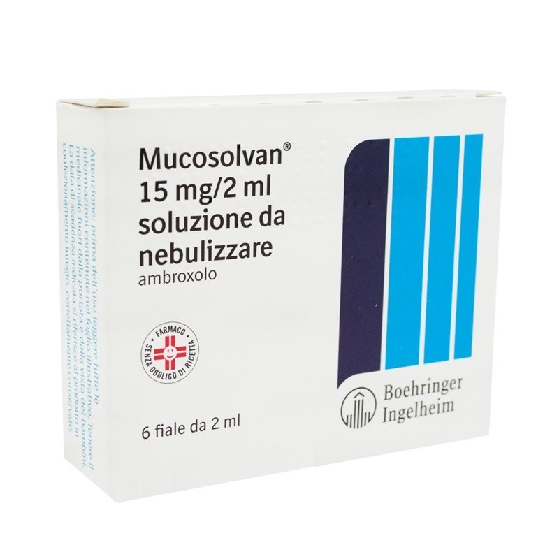 Mucosolvan 15 Mg/2 Ml Soluzione Da Nebulizzare 6 Fiale - Farmaci per tosse secca e grassa - 024428043 - Mucosolvan - € 10,67