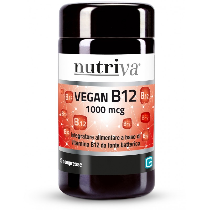 Nutriva Vegan B12 Sistema Nervoso e Difese Immunitarie 60 Compresse Nutriva - 2