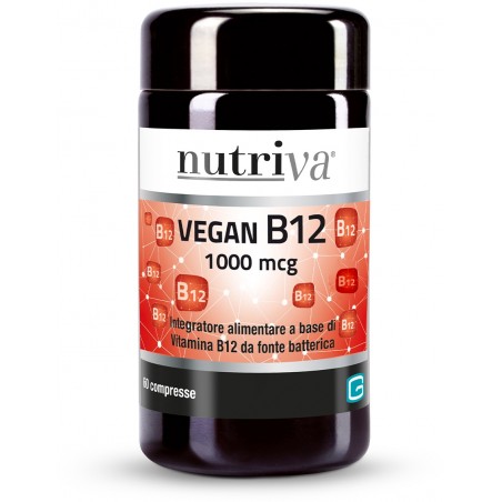 Nutriva Vegan B12 Sistema Nervoso e Difese Immunitarie 60 Compresse Nutriva - 2 Nutriva Vegan B12 Sistema Nervoso e Difese Immunitarie 60 Compresse Nutriva - 2