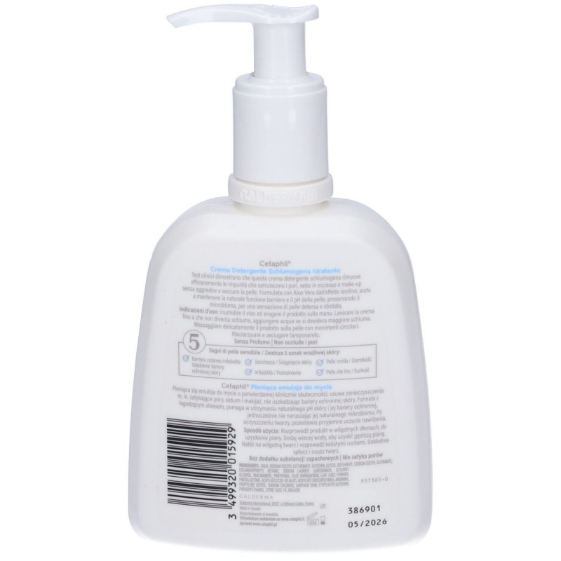Cetaphil Crema Detergente Schiumogena Idratante 236 Ml Galderma Italia - 1