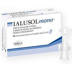 Omega Pharma Ialusol Mono Gocce Oculari 20 Flaconcini 0,5 Ml - Colliri omeopatici - 924055662 - Omega Pharma - € 16,34
