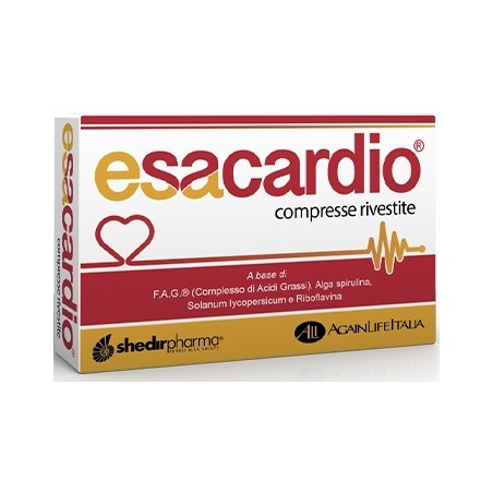 Esacardio Integratore Antiossidante Omega 3 Spirulina 20 compresse Shedir Pharma - 1 Esacardio Integratore Antiossidante Omega 3 Spirulina 20 compresse Shedir Pharma - 1