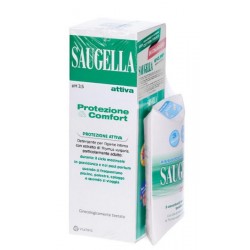 Saugella Protezione&comfort Bundle 1 Attiva 250 Ml + 3 Assorbenti Interni Regular In Omaggio + Gadget Stickers Motivazionali Med