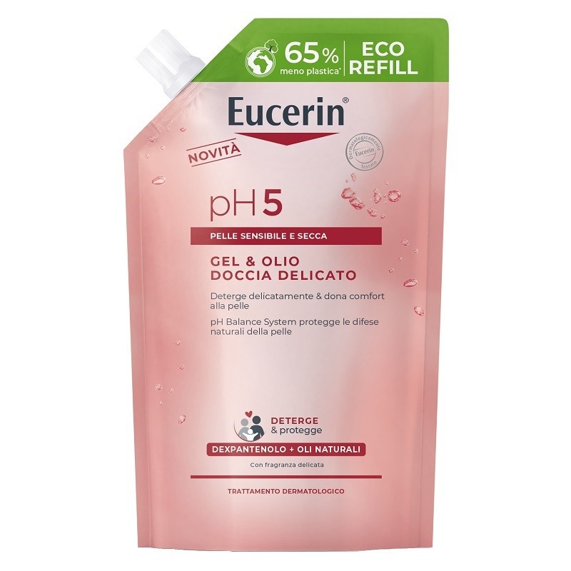 Eucerin Gel & Olio Doccia Delicato 400 Ml Refill Beiersdorf - 1