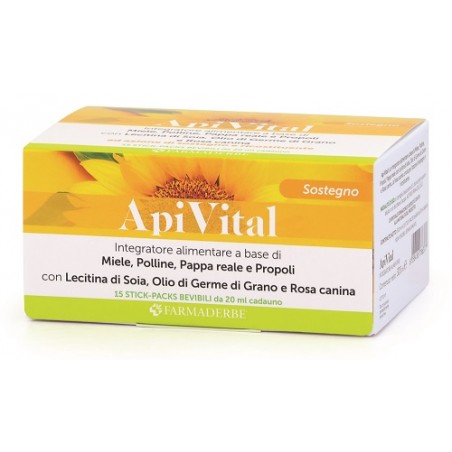 Apivital 15 Stick Pack Da 20 Ml Farmaderbe - 1 Apivital 15 Stick Pack Da 20 Ml Farmaderbe - 1