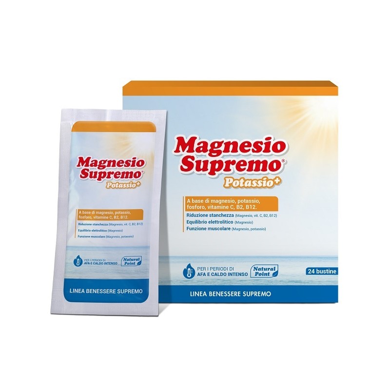 Magnesio Supremo Potassio+ 24 Bustine Natural Point - 1