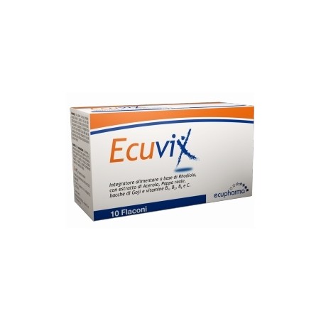 Ecupharma Ecuvix Tonico Rhodiola Vitamine 10 flaconcini Ecupharma - 1 Ecupharma Ecuvix Tonico Rhodiola Vitamine 10 flaconcini Ecupharma - 1