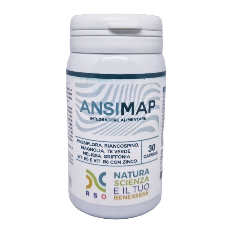 Ansimap Integratore Rilassamento e Benessere Mentale 30 capsule RSO - 2