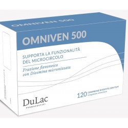 Omniven 500 Supporto Microcircolo Gambe Leggere 120 compresse Dulac Farmaceutici 1982 - 1