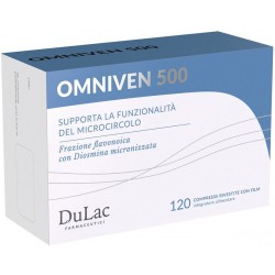 Omniven 500 Supporto Microcircolo Gambe Leggere 120 compresse Dulac Farmaceutici 1982 - 2