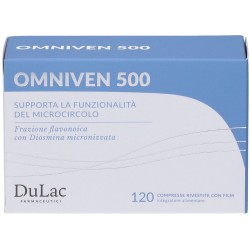 Omniven 500 Supporto Microcircolo Gambe Leggere 120 compresse Dulac Farmaceutici 1982 - 7