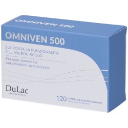 Omniven 500 Supporto Microcircolo Gambe Leggere 120 compresse Dulac Farmaceutici 1982 - 9
