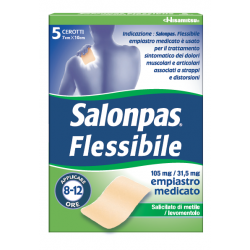 Hisamitsu Italia Salonpas Flessibile, 105 Mg/31,5 Mg, Empiastro Medicato Salicilato Di Metile / Levomentolo - Mal di schiena ...