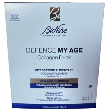 Bionike Defence My Age Collagen Drink Riduce Rughe 10 flaconcini BioNike - 1 Bionike Defence My Age Collagen Drink Riduce Rughe 10 flaconcini BioNike - 1