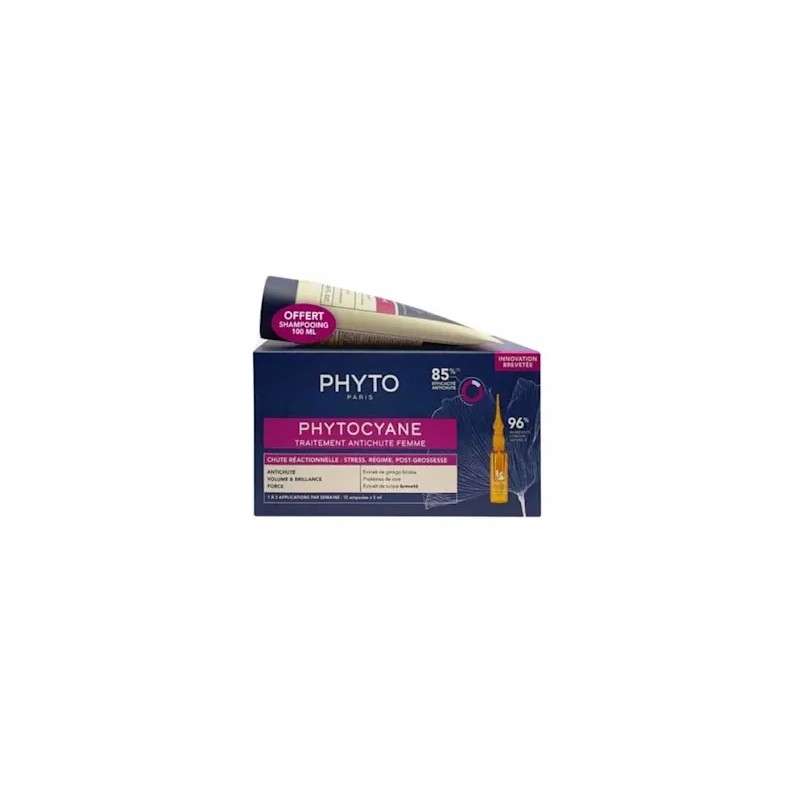 Phyto Phytocyane Donna Trattamento Anticaduta Capelli 12 fiale 100 ml Phyto - 1