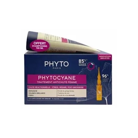 Phyto Phytocyane Donna Trattamento Anticaduta Capelli 12 fiale 100 ml Phyto - 1 Phyto Phytocyane Donna Trattamento Anticaduta Capelli 12 fiale 100 ml Phyto - 1