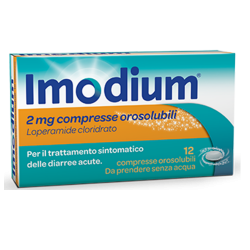 Imodium 2 Mg - 12 Compresse Orosolubili - Farmaci per diarrea - 023673092 - Imodium - € 12,17